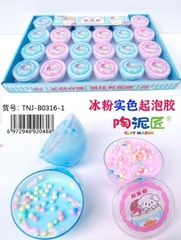 TNJ-B0316-1  HỘP 24 HŨ SLIME SỮA HẠT XỐP