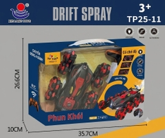 TP25-11  HỘP XE ĐỊA HÌNH ĐIỀU KHIỂN 7 ĐỘNG TÁC, CÓ SẠC, BÁNH XOẮN, 8 BÁNH, PHUN KHÓI (TIẾNG VIỆT)