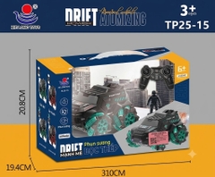 TP25-15  HỘP XE ĐỊA HÌNH CHIẾN ĐẤU ĐIỀU KHIỂN 7 ĐỘNG TÁC, CÓ SẠC, PHUN KHÓI, BÁNH XOẮN (TIẾNG VIỆT)