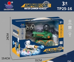TP25-16  HỘP XE ĐỊA HÌNH ĐIỀU KHIỂN CHẠY DƯỚI NƯỚC, PHUN KHÓI, CÓ SẠC (TIẾNG VIỆT)