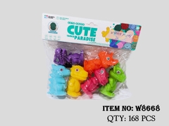 W8668  TÚI CHÍT 6C KHỦNG LONG ĐỦ MẪU