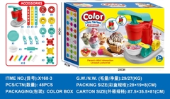 X168-3  HỘP ĐẤT SÉT LÀM KEM + MÁY ÉP + 12 TÚI