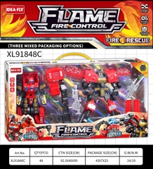 XL91848C  HỘP RÁP ROBO BIẾN HÌNH XE CÔNG TRÌNH CÀO, CẨU 2C