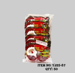 YJ25-87  TÚI 12C MẮT KIẾNG NOEL CÂY THÔNG KIM TUYẾN