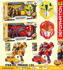 YND666-154  HỘP RÁP ROBO BIẾN HÌNH XE + 1C MẶT NẠ