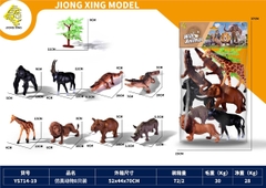 YS714-19  TÚI THÚ RỪNG 8C (TINH TINH, DÊ, CÁ SẤU, HƯƠU, SƯ TỬ, VOI, TÊ GIÁC)