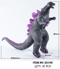 ZS105  TÚI THÚ KHỦNG LONG GAI LƯNG GODZILLA PIN 1C