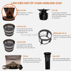 Máy ép chậm Uniblend E250 +8%