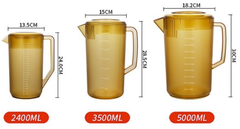 Ca đong nhựa PC 2400ml chịu nhiệt Loại 1  +8% (1024G)