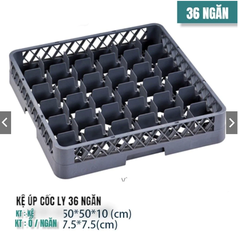 Khay Rack đựng ly, cốc 36 ngăn +8%