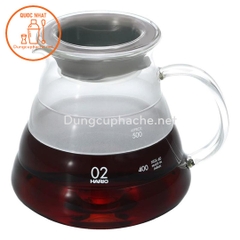 Bình Server đựng cà phê vân thủy tinh 600ml -K