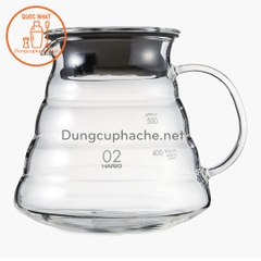 Bình Server đựng cà phê vân thủy tinh 600ml -K