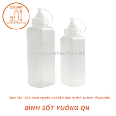 Bình sốt vuông QN 600ml (mẫu mới) +8%(QC150)