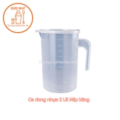 Ca đong nhựa Nắp bằng 2 Lít - T100 -8%