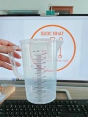 Ca đong nhựa PP Vạch đen 1 Lít +8% (MỚI)