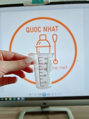 Ca đong nhựa PP Vạch đen 50ml +8% (MỚI)