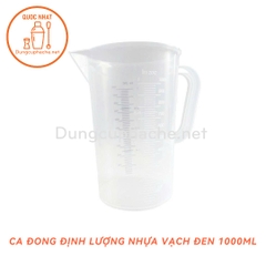 Ca đong nhựa PP Vạch đen 1 Lít +8% (MỚI)