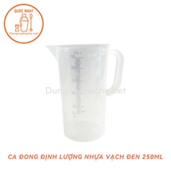 Ca đong nhựa PP Vạch đen 250ml +8% (MỚI)