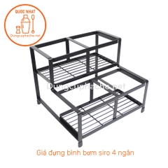 Giá đựng bình bơm siro 4 ngăn - T12 +10%