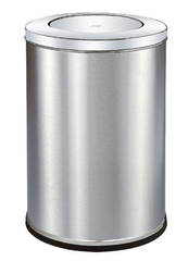 Thùng rác inox tròn nắp lật phi 48 cao 85cm (HTI480-L) +8%