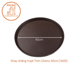 Khay chống trượt Tròn Cherry 40cm (1600) - T14 -8%