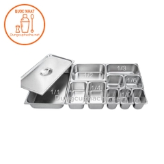 Khay inox 1/6 cao 10cm -10%