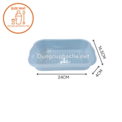 Khay nhựa đổ thạch NHỎ 24x16,5x4cm +8%