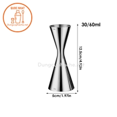 Ly định lượng inox Không viền 30-60 - Cao cấp -N