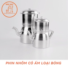 Phin nhôm có ấm loại BÓNG DÀY 200gr -T24 +10%