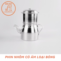 Phin nhôm có ấm loại BÓNG DÀY 100gr -T24 +10%