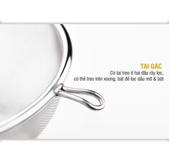 Rây inox 2 tai đặc biệt 25 cm +8%