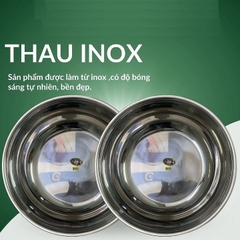 Thau inox 201 ĐK 60 cm (Lỗ 7 ly)