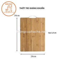 Thớt tre kháng khuẩn có móc treo 24x34cm +8%