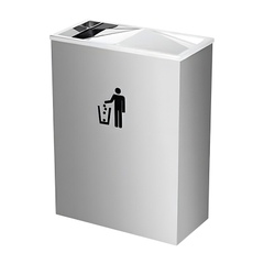 Thùng rác inox nắp lật chữ nhật +8%