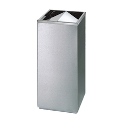 Thùng rác inox nắp lật vuông +8%