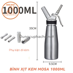Bình kem Mosa 1000ml - T12 +10%