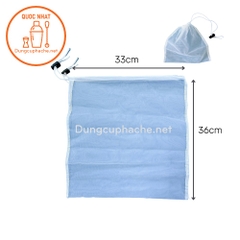 Túi lọc trà dây rút To - CÓ NÚT 36x34cm +8%
