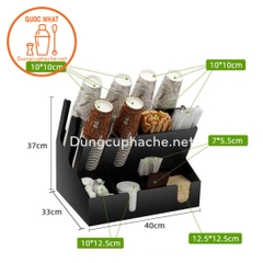 Kệ MICA 9 ngăn 3 tầng nghiêng - T4 -8%