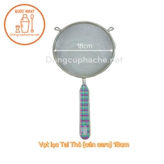 Vợt lọc Tai Thỏ (cán caro) 18cm -K