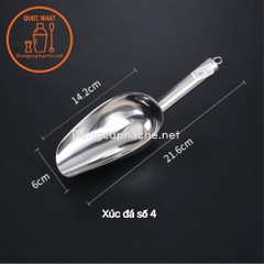 Xúc đá inox TRUNG  Số 4  - Hộp 12c +10%