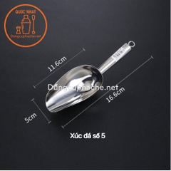 Xúc đá inox NHỎ  Số 5 - Hộp 12c +10%
