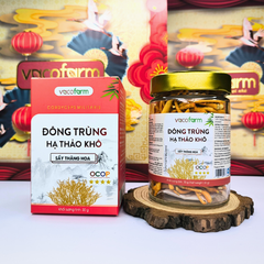 Đông trùng hạ thảo khô 30g - Hũ thủy tinh