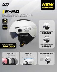 Mũ bảo hiểm nữa đầu EGO E24 FREESIZE