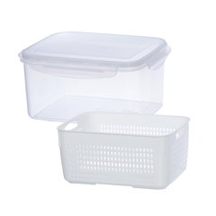 Bộ 2 Hộp thực phẩm chữ nhật 2 lớp 6580/6582 Nhựa Việt Nhật Shop