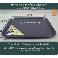 [MỚI] Khay nhựa đựng đồ, Khay vuông Hàn Quốc 5654 Nhựa Việt Nhật Shop