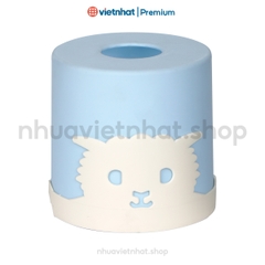 Hộp đựng khăn giấy trụ tròn hình cừu cute Nhựa Việt Nhật H2735 Nhựa Việt Nhật Premium
