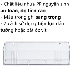Khay dán tường nhật bé Hokori 5704 tiện ích, tiện dụng, đa năng Nhựa Việt Nhật Shop