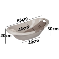 Chậu tắm phi thuyền Hokori cho bé sơ sinh 2202 Nhựa Việt Nhật Shop