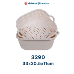 Bộ rổ 6 món kèm chậu tiện dụng Nhựa Việt Nhật B3288/89/90 Nhựa Việt Nhật Shop