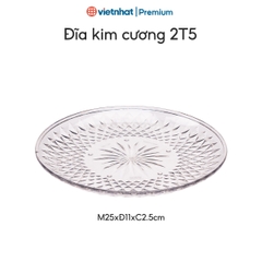 Đĩa nhựa tròn kim cương trong suốt Hokori DKCH 1290/1291/1292 Nhựa Việt Nhật Shop